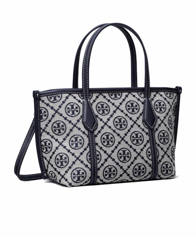 Tory Burch 女士 T Monogram 迷你 Perry 手提包均碼碼18.2cm*9.5cm*14cm-1