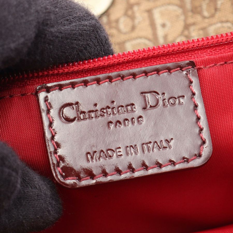 ChristianDior Trotter 手提單肩包,帆布、漆皮、絨面革材質,二手-3