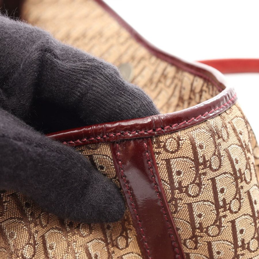 ChristianDior Trotter 手提單肩包,帆布、漆皮、絨面革材質,二手-6