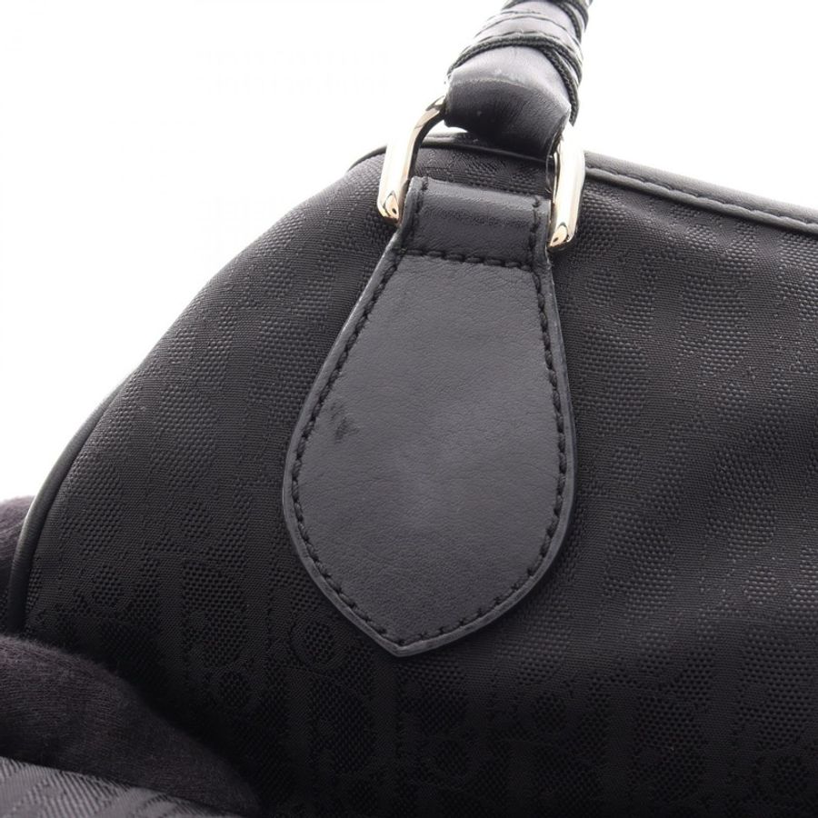 Dior Lovely Trotter 手提包 尼龍皮革 黑色 二手 女士-16