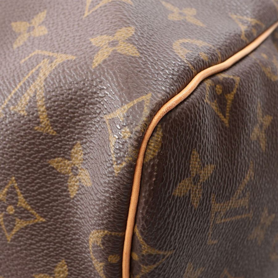 路易威登 Keepall 55 旅行手提包 M41424 Monogram 皮革 棕色 二手 LV-10
