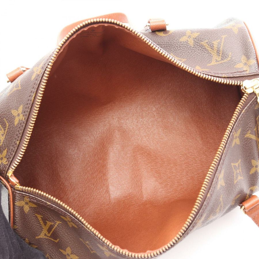 路易威登 Papillon 30 舊款手提包 M51365 Monogram 皮革棕色二手女士-2