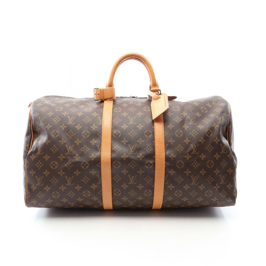 路易威登 Keepall 55 旅行手提包 M41424 Monogram 帆布皮革二手-0