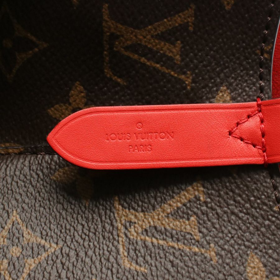 路易威登 Neonoe 肩背包 M44021 Monogram 帆布 Coquelicot 皮革 二手-3