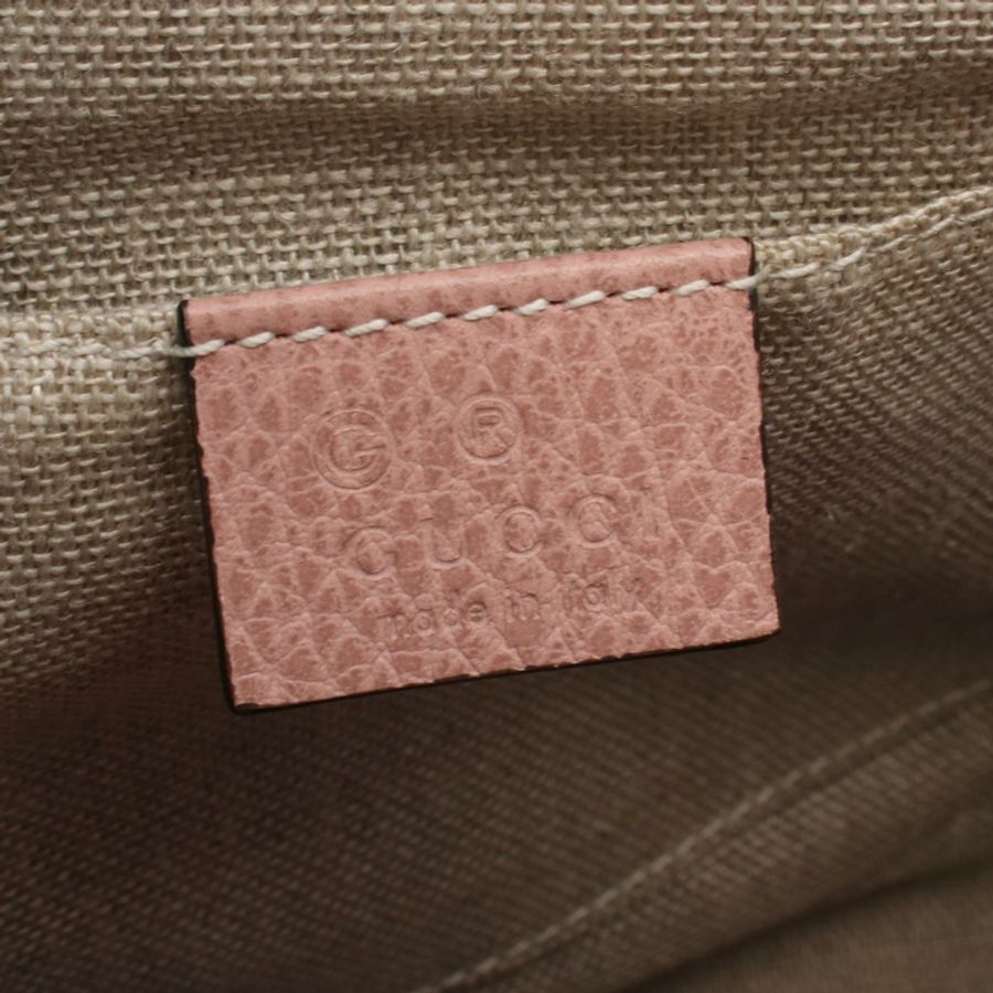 GUCCI Bree GG帆布單肩斜背包 449413 帆布皮革 米色 二手-3