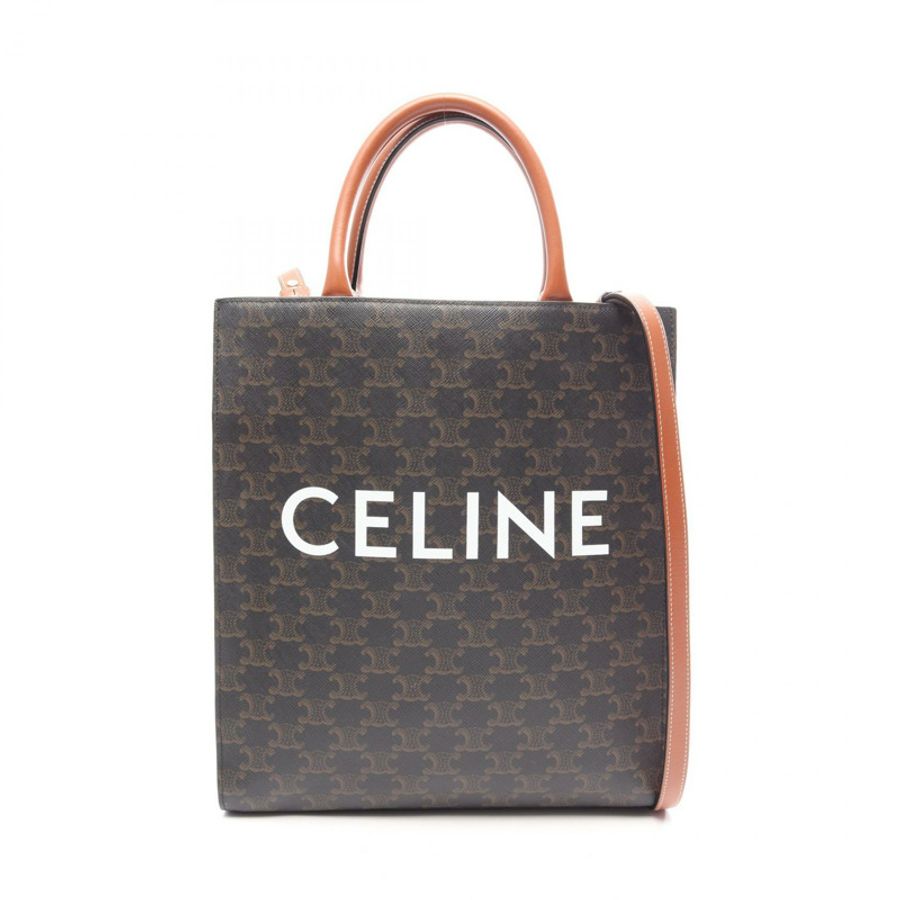 CELINE 小號筆電 Cabas Triomphe 肩背斜背包 191542 帆布-0