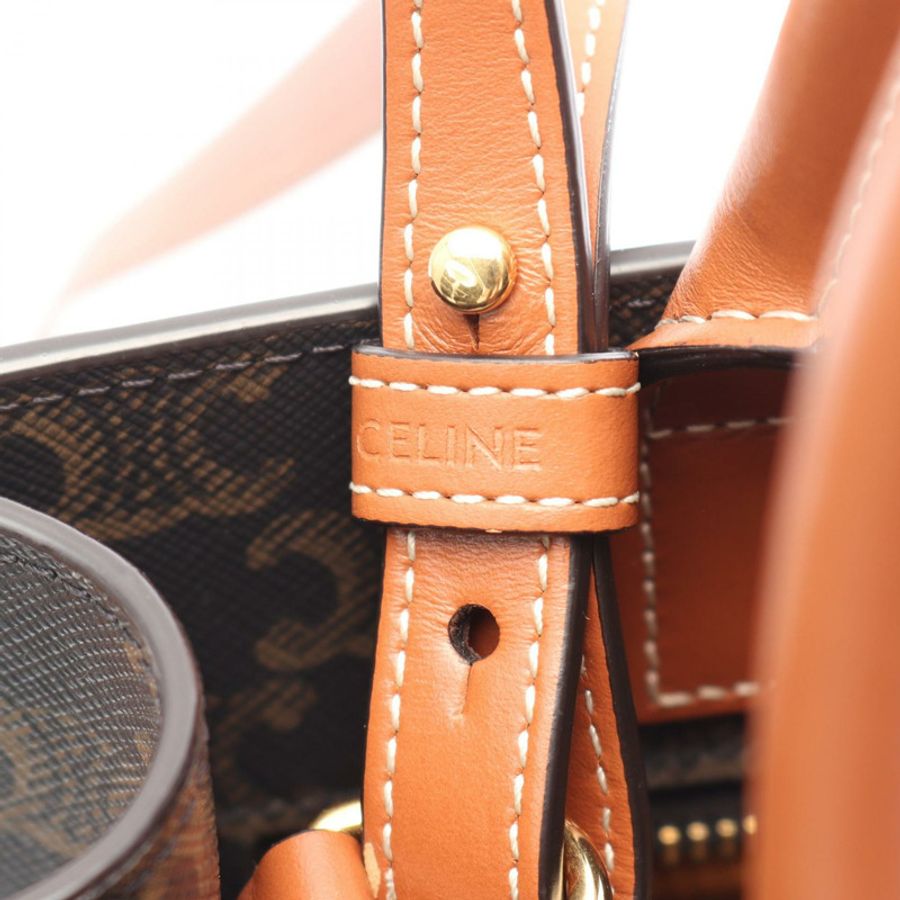 CELINE 小號筆電 Cabas Triomphe 肩背斜背包 191542 帆布-3