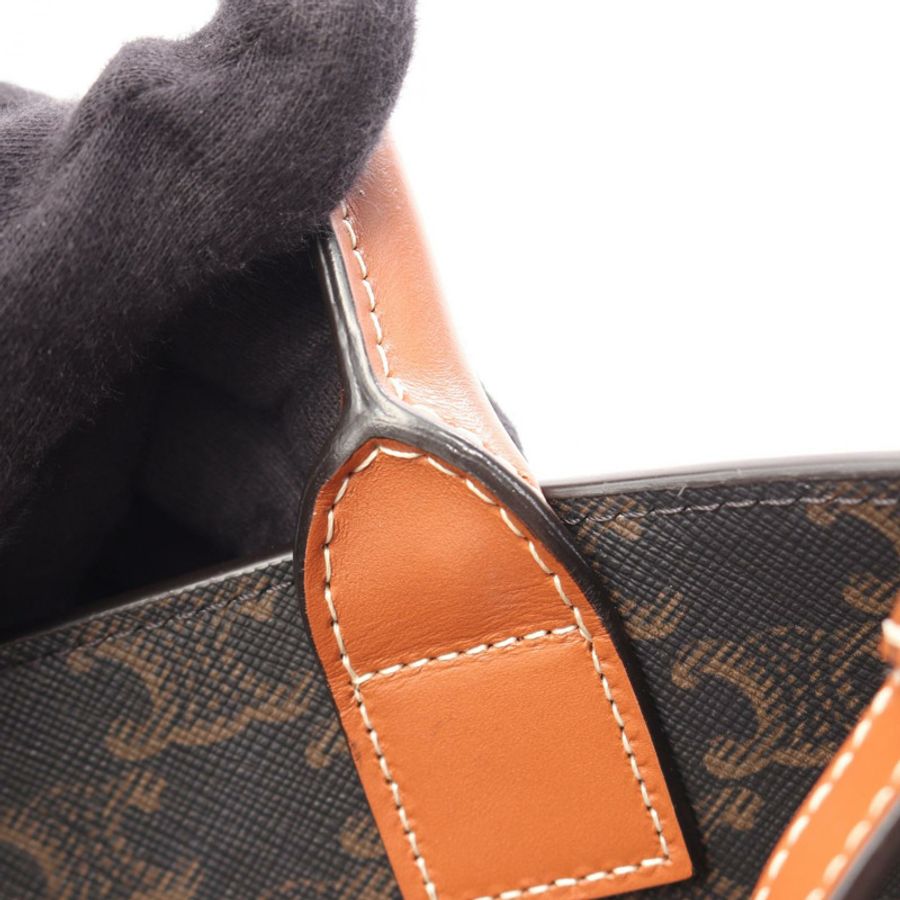CELINE 小號筆電 Cabas Triomphe 肩背斜背包 191542 帆布-4