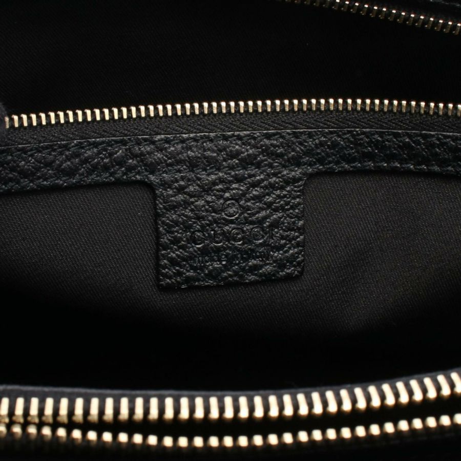 GUCCI 女士托特包 131325 皮革 黑色 SHW 二手 GG-3