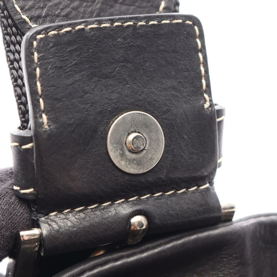 PRADA 小牛皮單肩包 黑色 SHW 二手 女士-8