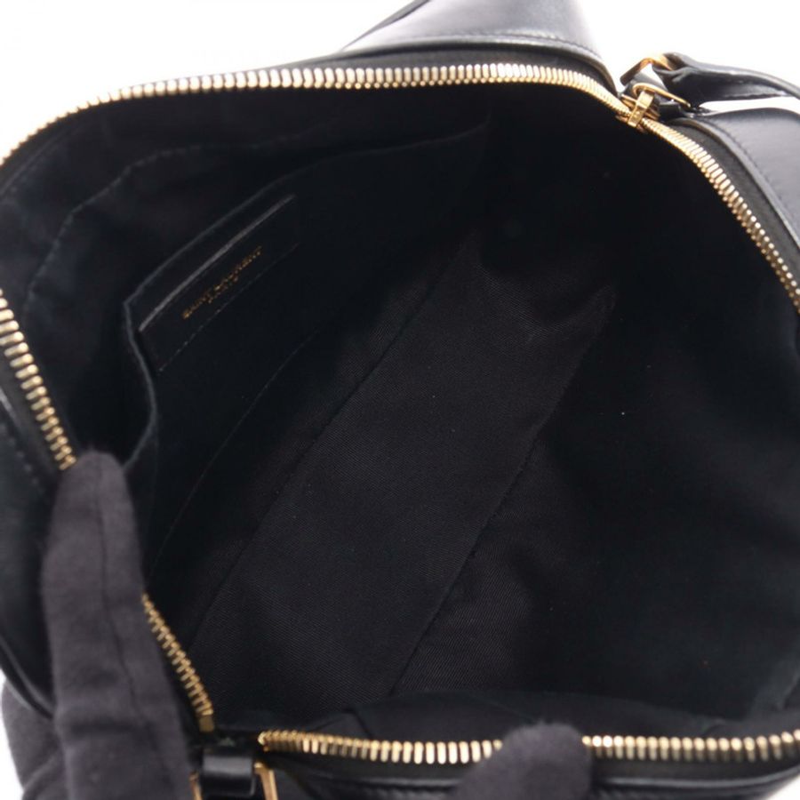 SAINT LAURENT PARIS LOU Monogram 單肩斜背包 574494 皮革 Bk 二手-2