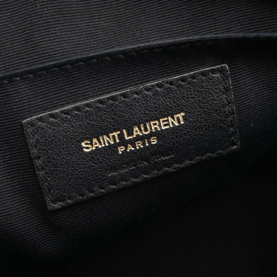 SAINT LAURENT PARIS LOU Monogram 單肩斜背包 574494 皮革 Bk 二手-3