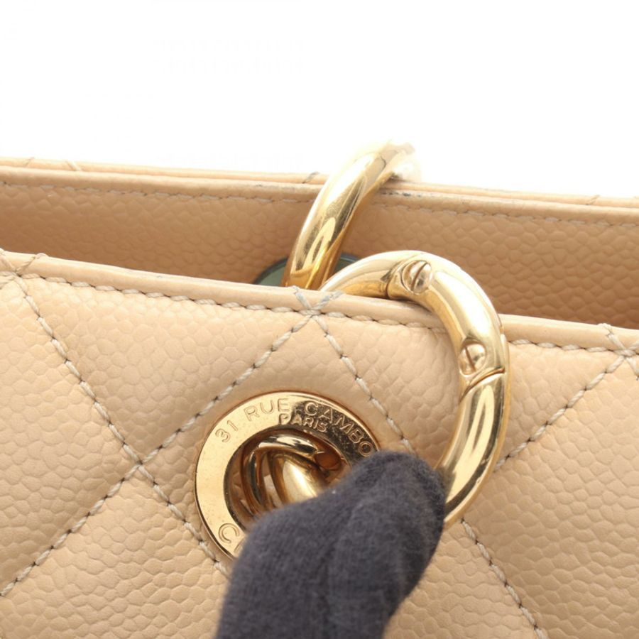 香奈兒 (CHANEL) Matelasse Grand Shopping GST 鏈條肩背手提包 A50995 皮革 二手-12