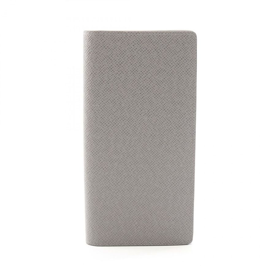 路易威登 Portefeuille Brazza NM 雙折錢包錢包 M11580 Taiga Gris roche-0