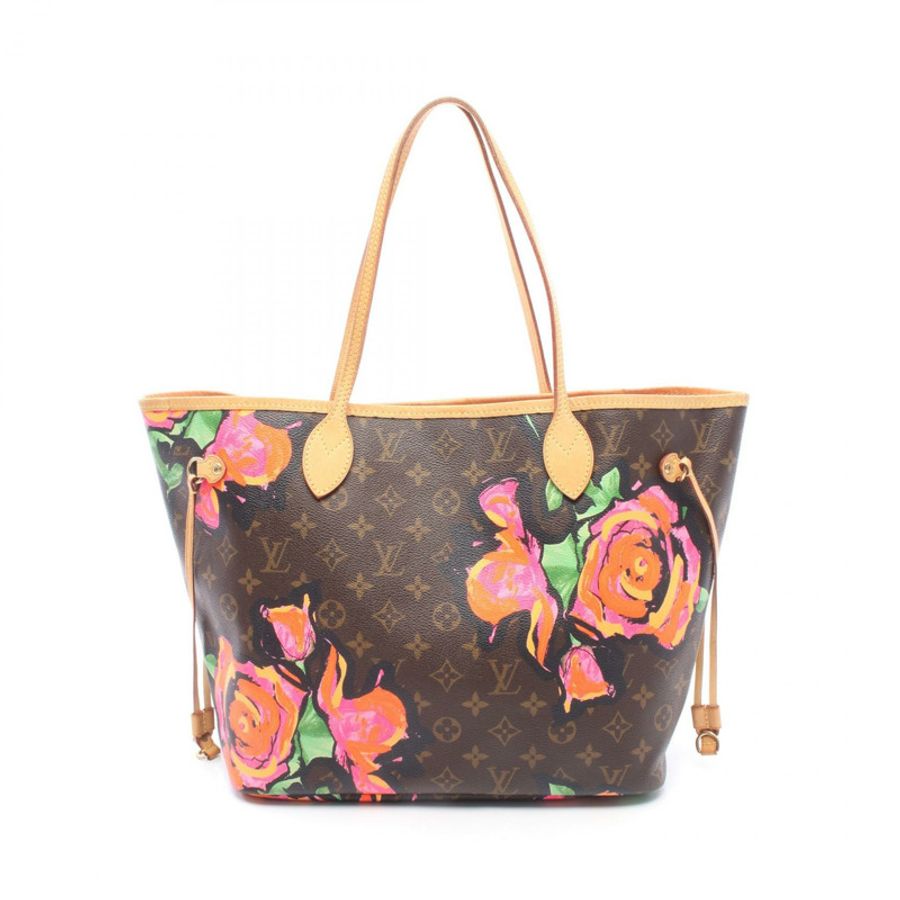路易威登 Neverfull MM 手提單肩包 M48613 Monogram Rose 棕色皮革-0
