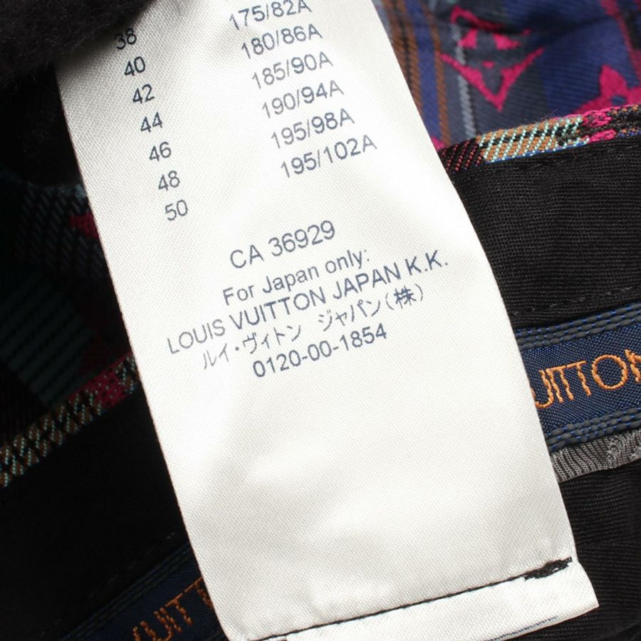 路易威登 Monogram Madras 格紋錐形褲 #50 RM211 ZVI HKP85W 棉質 LV-5
