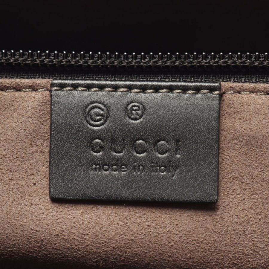 GUCCI GG Supreme 單肩斜背包 779866 帆布皮革 米色 二手-3