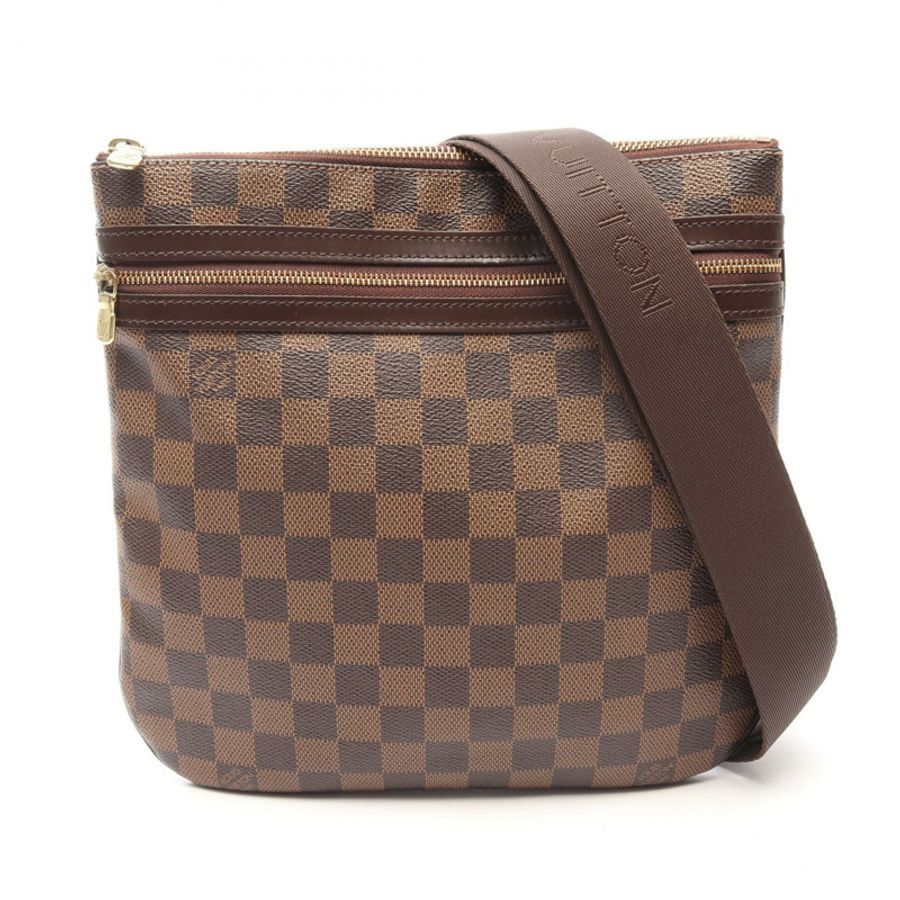 LOUIS VUITTON Pochette Bosphore 單肩斜背包 N51111 Damier 帆布 二手-0