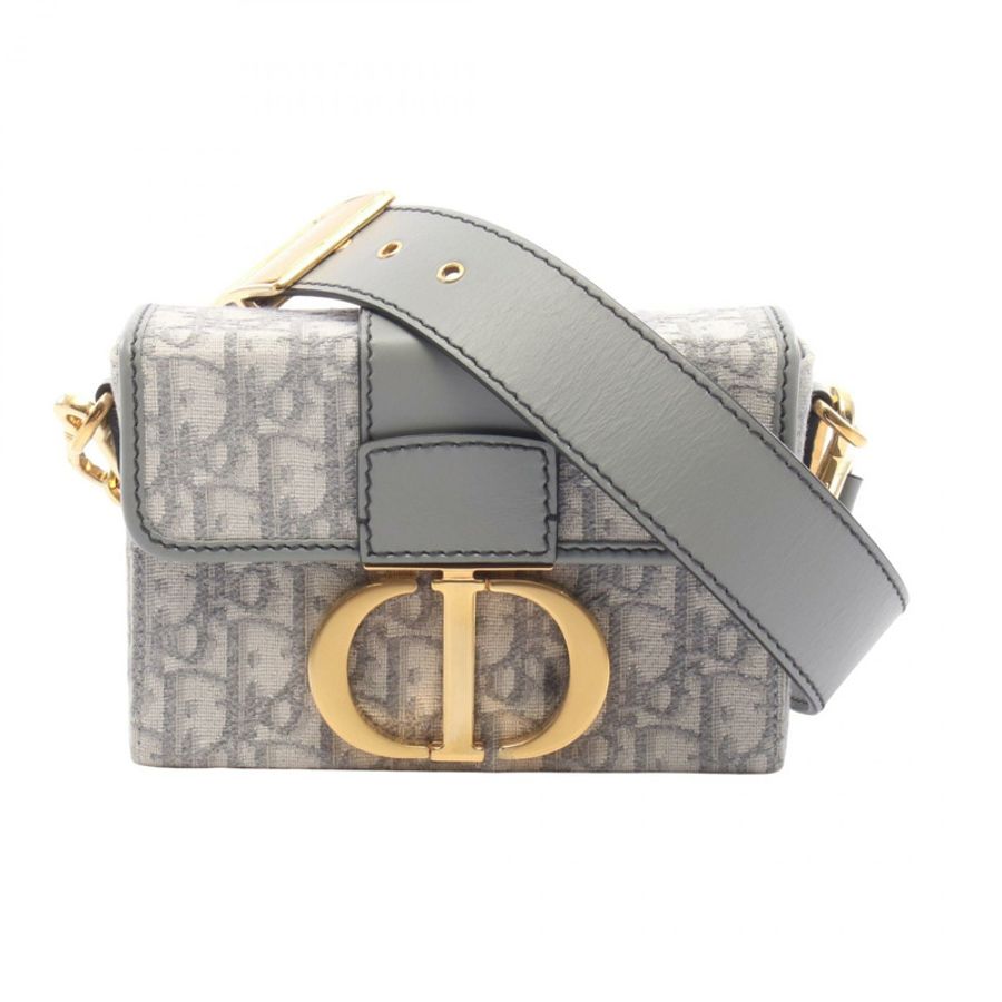 Christian Dior 30 MONTAIGNE Box Bag Oblique Jacquard Shoulder Crossbody Bag used-0