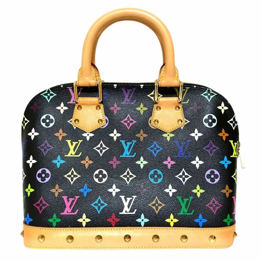 路易威登 Alma Monogram Multi 手提包 M40444 黑色多色女士-1