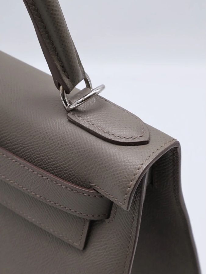 Hermes 外縫Kelly28 錫器灰 Epsom-11