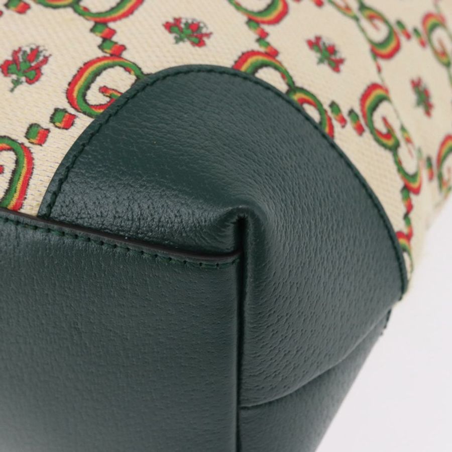 【日本直送】GUCCI Ofidia 手袋帆布綠金 676681 正品 192482V-13
