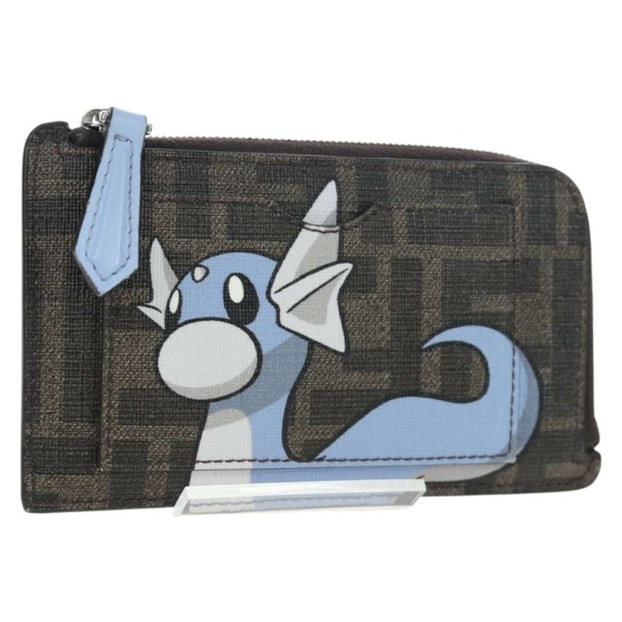 【日本直送】FENDI x FRGMT x POKEMON Zucca Dratini 卡包棕色 8M0489 正品 167474M-0
