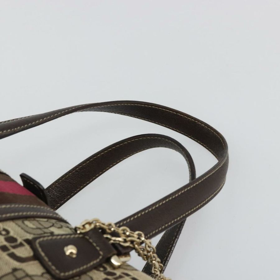 【日本直送】GUCCI 馬銜扣雪莉酒系列波士頓包帆布米色金色 150335 正品 194651V-7