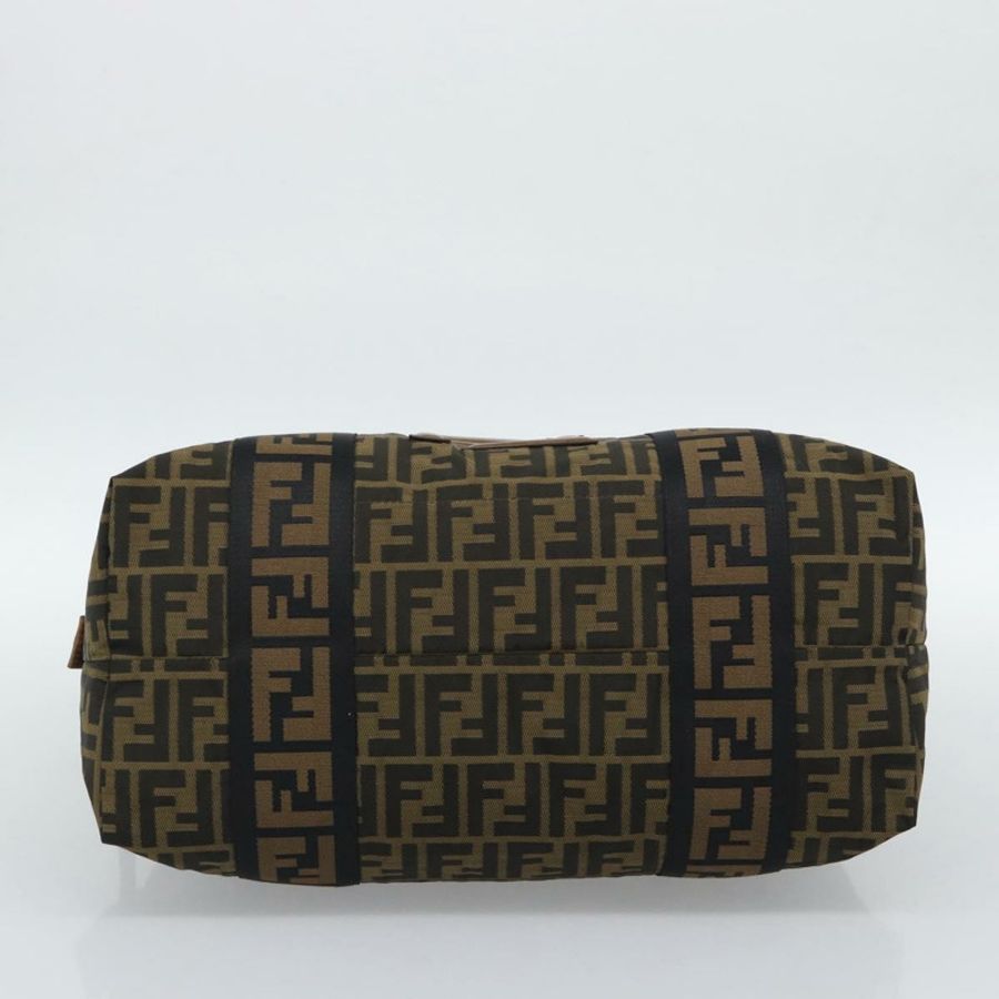 【日本直送】FENDI Zucca帆布手提包 棕色/黑色 正品 195234A-8
