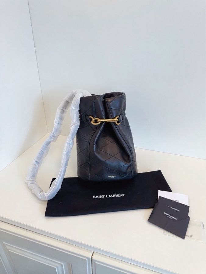 ✨YSL｜Le maillon黑金鈎扣水桶包鏈條包 ｜99新-1
