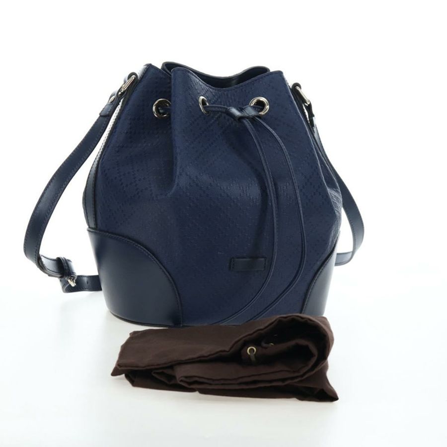 【日本直送】GUCCI Diamante 皮革雙肩包 藍色銀色 354228 正品 ki6701V-11