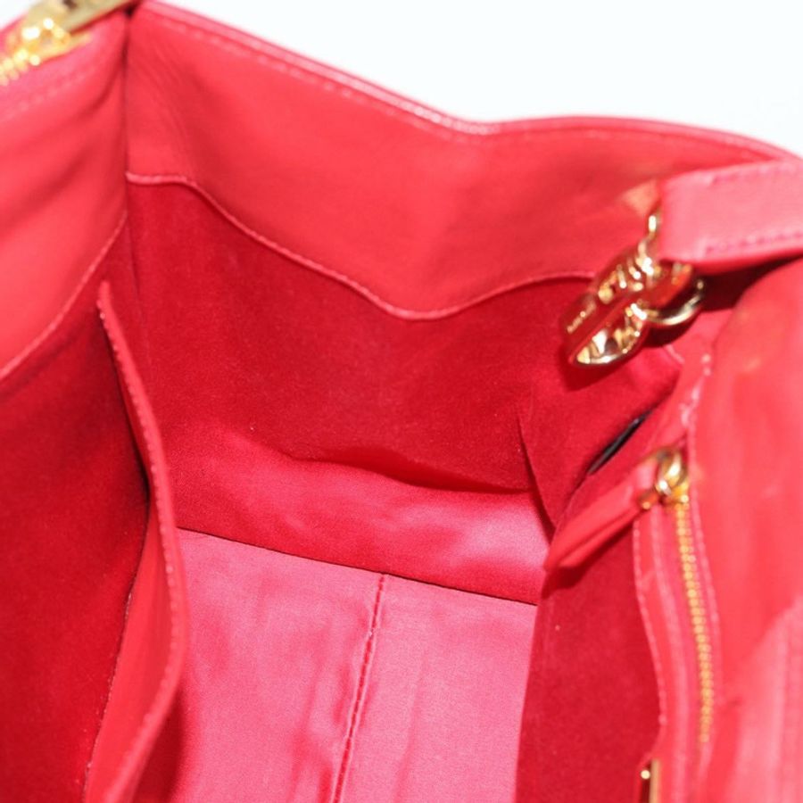 【日本直送】Miu Miu 皮革雙肩包 紅色金色 正品 ka5333V-19