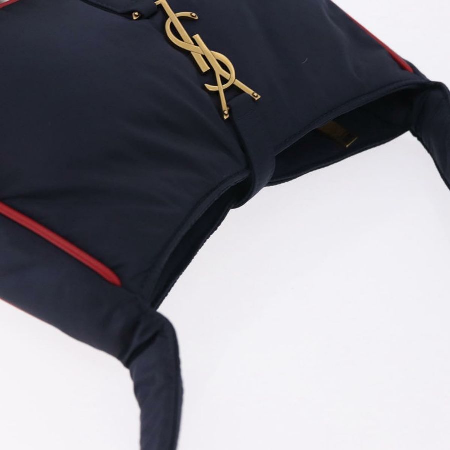 【日本直送】SAINT LAURENT 尼龍海軍藍金色肩包 733294 正品 ka5349M-5