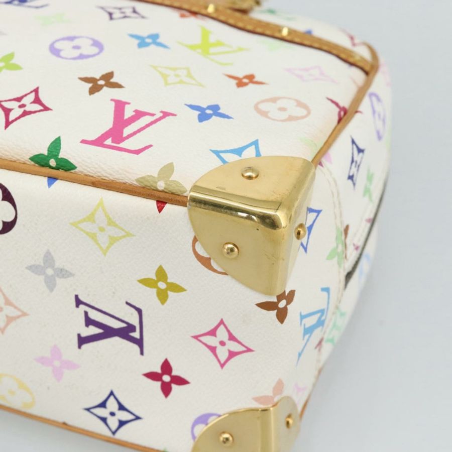 【日本直送】路易威登 Monogram Multicolor Trouville 手提包 白色 M92663 正品 BA14691A-8