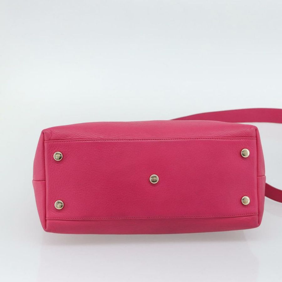 【日本直送】Christian Dior Diorissimo 手提包 皮革 2way 粉金配色 正品 bs36402V-4
