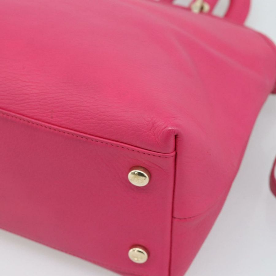 【日本直送】Christian Dior Diorissimo 手提包 皮革 2way 粉金配色 正品 bs36402V-16