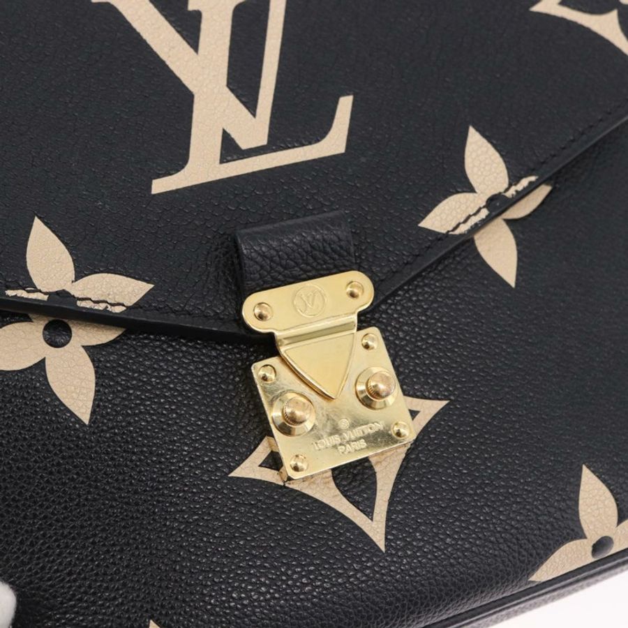 【日本直送】路易威登 Monogram Empreinte Pochette Metis 中型黑 M45773 LV 正品 ka5497SAV-19