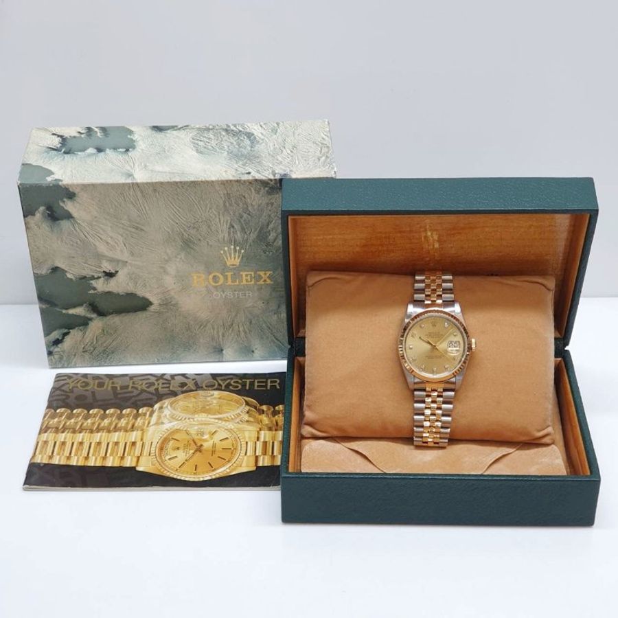 【大眾金時代】ROLEX 勞力士16233 Datejust DJ36 蠔式日誌 經典代表 金色十鑽面 大眾金時代B1511-9