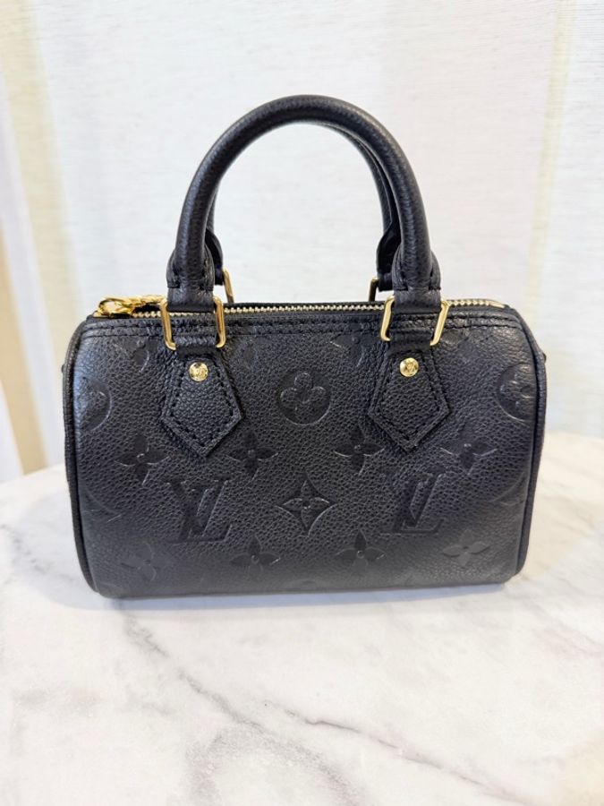 LV NANO SPEEDY 黑牛皮-2