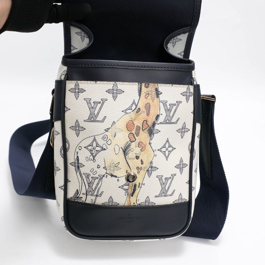 不議價 【全新 未使用品】 LOUIS VUITTON X The Chapman Brothers 長頸鹿郵差包-15
