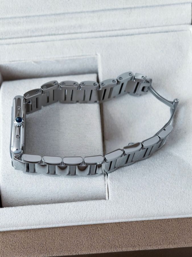 Cartier 卡地亞坦克 WSTA0051 24年 有盒有證書-4