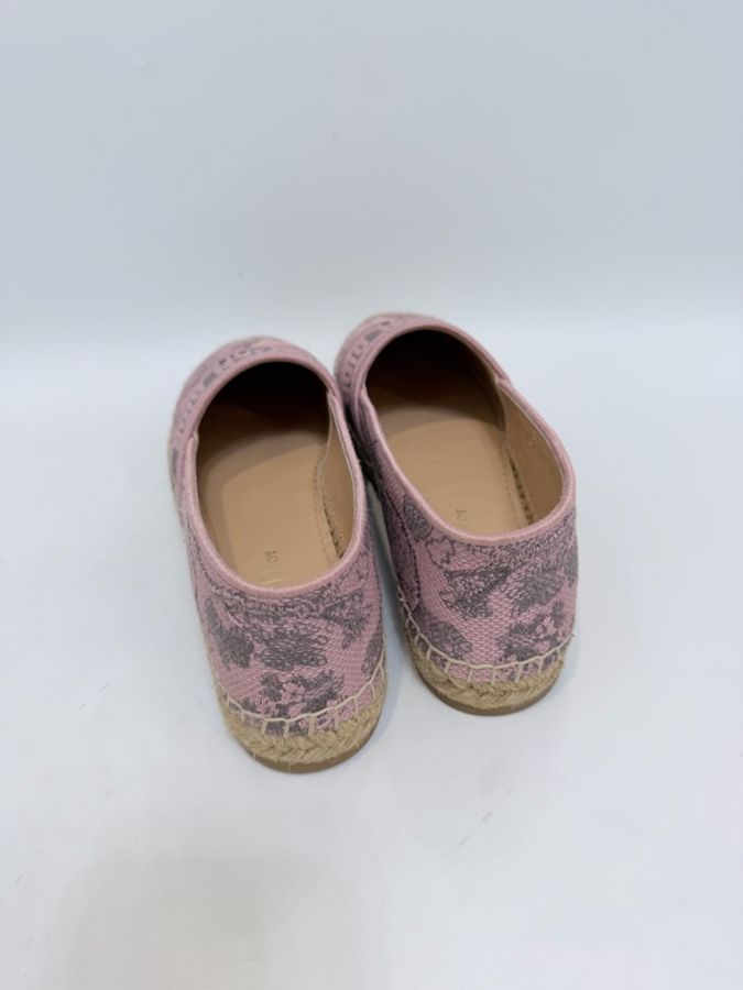 Dior 粉刺繡老虎漁夫平底鞋 37.5號-8
