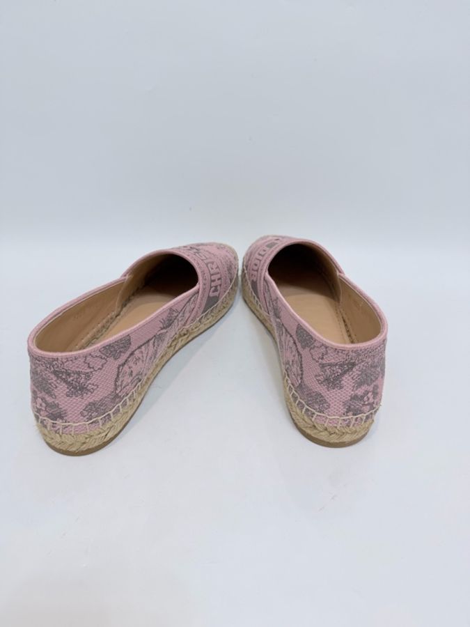 Dior 粉刺繡老虎漁夫平底鞋 37.5號-9