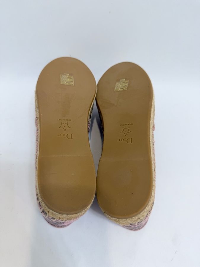 Dior 粉刺繡老虎漁夫平底鞋 37.5號-19