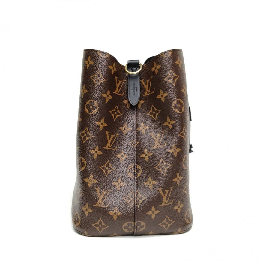 LOUIS VUITTON NÉONOÉ水桶包中號黑色內裏老花PVC金扣晶片肩背包-3