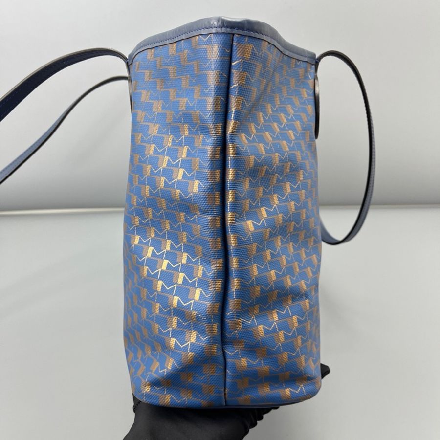 Moynat莫奈托特藍色全皮印花/34*26*13cm-2