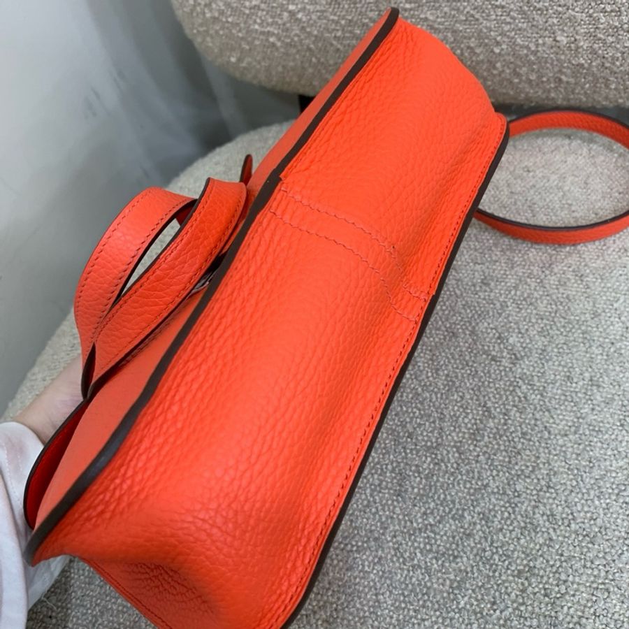 hermes 愛馬仕Halzan25 火焰橙 b刻-4