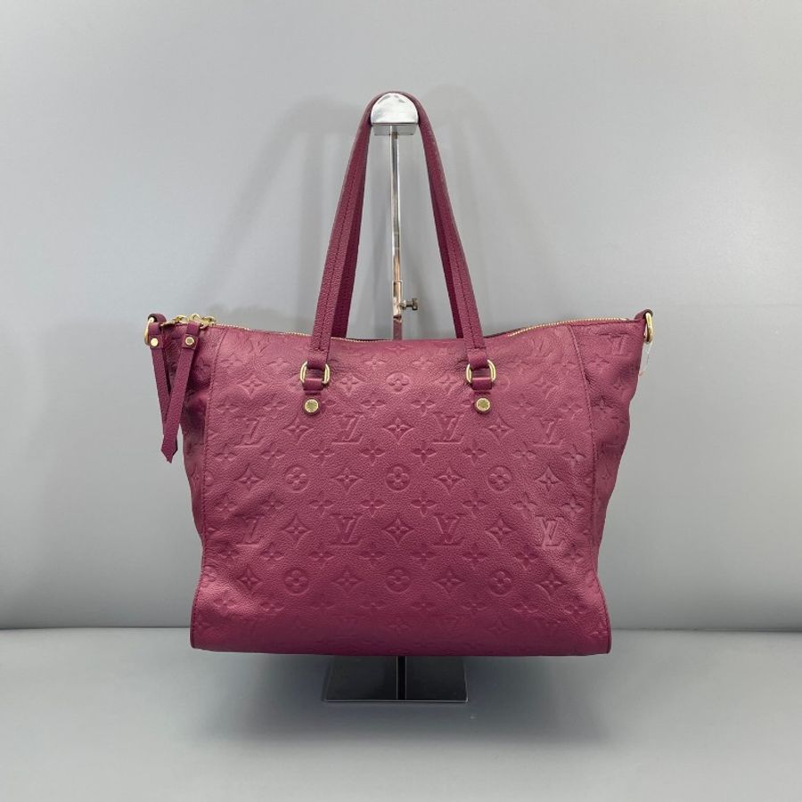Louis Vuitton 手提托特紫色全皮壓花-1
