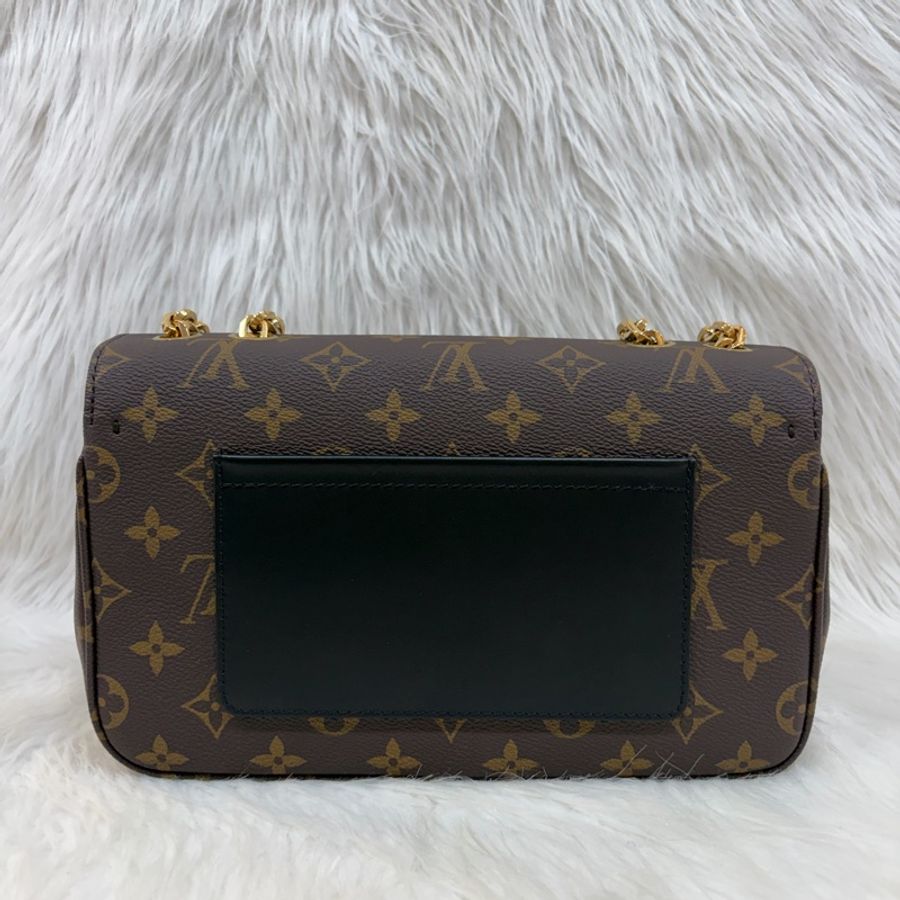 LV M46127 MARCEAU 原花 老花 字紋 黑色 牛皮 金鍊 肩背包 側背包 斜背包 兩用包-2