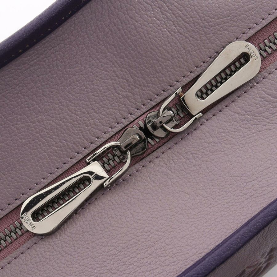 LOEWE Amazona 36 手提包 皮革 紫色 粉紅色 二手 女士-6